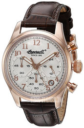 Ingersoll Srebrny/Skóra Ø36 mm INQ042SLRS