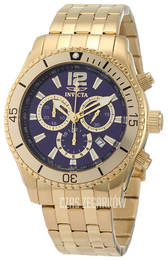 Invicta II Niebieski/Stal w odcieniu złota Ø45 mm 0623