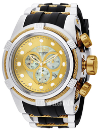 Invicta Bolt Reserve Żółte złoto/Stal Ø53 mm 0828