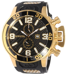 Invicta Corduba Czarny/Stal w odcieniu złota Ø53 mm 10052