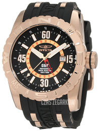 Invicta Aviator Czarny/Stal w kolorze różowego złota Ø48 mm 10684