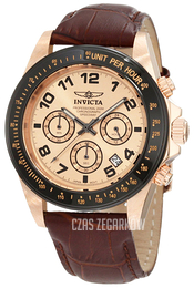 Invicta Speedway Różowe złoto/Skóra Ø43 mm 10711