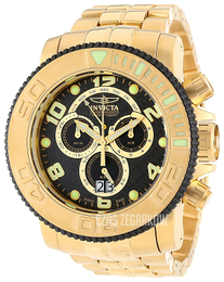 Invicta Czarny/Stal w odcieniu złota Ø58 mm 10763