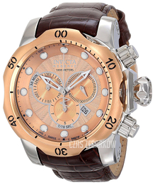 Invicta Venom Różowe złoto/Skóra Ø53.7 mm 10778