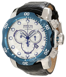 Invicta Venom Srebrny/Skóra Ø54 mm 10781