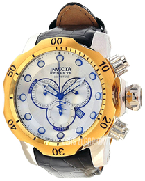 Invicta Venom Srebrny/Skóra Ø53.7 mm 10783