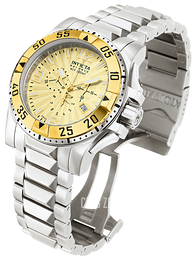 Invicta Excursion Żółte złoto/Stal Ø50 mm 10895