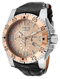 Invicta Excursion Różowe złoto/Skóra Ø50 mm 10901