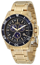 Invicta Pro Diver Czarny/Stal w odcieniu złota Ø44 mm 11288