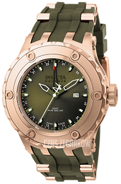 Invicta Subaqua Zielony/Stal w kolorze różowego złota Ø52 mm 12035