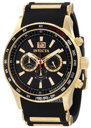 Invicta Aviator Czarny/Pozlacana Ø48 mm 1236