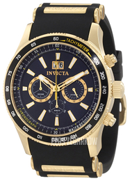 Invicta Aviator Czarny/Pozlacana Ø48 mm 1237