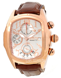 Invicta Lupah Srebrny/Skóra Ø44.5 mm 12619