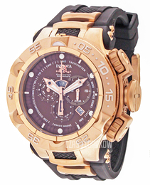 Invicta Subaqua Brązowy/Stal w kolorze różowego złota Ø50 mm 12884