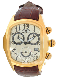Invicta Lupah Żółte złoto/Skóra Ø44.5 mm 13003