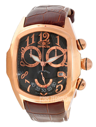 Invicta Lupah Czarny/Skóra Ø44.5 mm 13004