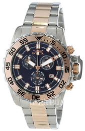Invicta Pro Diver Niebieski/Stal w kolorze różowego złota Ø45 mm 13629