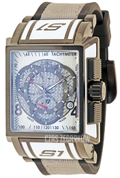 Invicta S1 Rally Srebrny/Guma Ø44 mm 13922