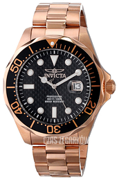 Invicta Pro Diver Czarny/Stal w kolorze różowego złota Ø47 mm 14541