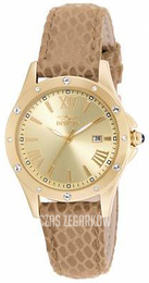 Invicta Angel Żółte złoto/Skóra Ø32.5 mm 14842