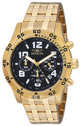 Invicta Czarny/Stal w odcieniu złota Ø45 mm 1491