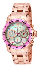 Invicta Pro Diver Biały/Stal w kolorze różowego złota Ø38 mm 14945