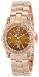 Invicta Angel Brązowy/Stal w kolorze różowego złota Ø30.5 mm 15051