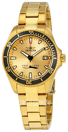 Invicta Pro Diver Żółte złoto/Stal w odcieniu złota Ø36 mm 15138