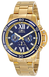 Invicta Specialty Niebieski/Stal w odcieniu złota Ø46 mm 15233