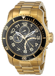 Invicta Pro Diver Czarny/Stal w odcieniu złota Ø49 mm 15341