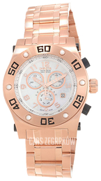 Invicta Speedway Biały/Stal w kolorze różowego złota Ø45 mm 15767