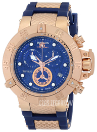 Invicta Subaqua Niebieski/Stal w kolorze różowego złota Ø50 mm 15804