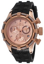 Invicta Bolt Różowe złoto/Guma Ø40 mm 16106