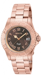 Invicta Angel Brązowy/Stal w kolorze różowego złota Ø40 mm 16852