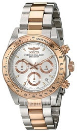 Invicta Speedway Srebrny/Stal w kolorze różowego złota Ø39.5 mm 17030