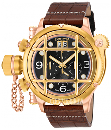 Invicta Russian Diver Czarny/Skóra Ø52 mm 17326
