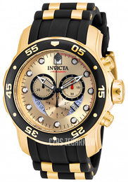Invicta Pro Diver Żółte złoto/Stal w odcieniu złota Ø48 mm 17566