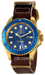 Invicta Pro Diver Niebieski/Stal w odcieniu złota Ø50 mm 17581