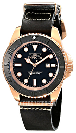 Invicta Pro Diver Czarny/Stal w kolorze różowego złota Ø50 mm 17582