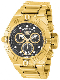 Invicta Subaqua Czarny/Stal w odcieniu złota Ø50 mm 17607
