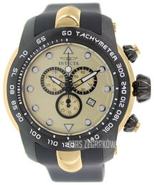 Invicta Pro Diver Żółte złoto/Guma Ø52 mm 17811