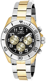 Invicta Pro Diver Czarny/Stal w odcieniu złota Ø45 mm 18220