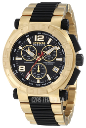 Invicta Reserve Czarny/Stal w odcieniu złota Ø47 mm 1871