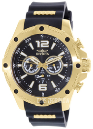 Invicta I-Force Czarny/Stal w odcieniu złota Ø50 mm 19658
