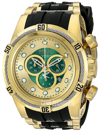 Invicta Bolt Zielony/Stal w odcieniu złota Ø52 mm 19729