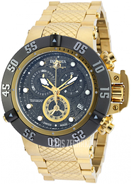 Invicta Subaqua Szary/18 karatowe żółte złoto Ø50 mm 20159