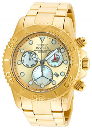Invicta Pro Diver Wielokolorowy/Stal w odcieniu złota Ø50 mm 20350