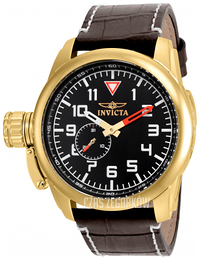Invicta Aviator Czarny/Skóra Ø50 mm 20462
