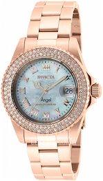 Invicta Angel Biały/Stal w kolorze różowego złota Ø40 mm 21208