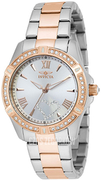 Invicta Angel Srebrny/18 karatowe różowe złoto Ø34.5 mm 21385